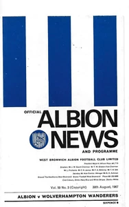 WEST BROMWICH ALBION V WOLVERHAMPTON WANDERERS 30 AUGUST 1967 Inc FLR VOL. 2 -2 - Picture 1 of 1