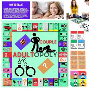 Adultopoly Date Night Ideas Intimacy Cards Couple Board Game Card Games - Picture 1 of 11