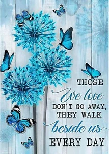 DAERLE Blue Dandelions Butterfly 5D Diamond Painting Kits for Adults, Full... - Picture 1 of 6
