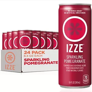 Izze Sparkling Juice, Pomegranate, 8.4 Fl Oz Pack of 24 - Picture 1 of 1