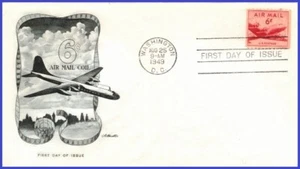 USA3 #C41 U/A ARTMASTER FDC DC-4 Skymaster - Imagen 1 de 1
