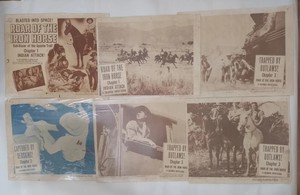 ROAR OF THE IRON HORSE Ch. 1-2-3 Jack Mahoney Lobby Cards Columbia Serial 1951