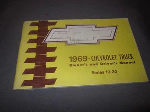 1969 CHEVROLET TRUCK Series 10-30 Chevy OWNER'S and DRIVER'S MANUAL - Picture 1 of 10