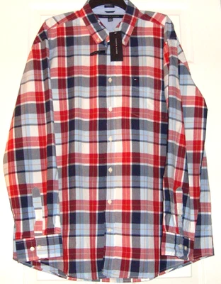 NWT Tommy Hilfiger Plaid Button Down Shirt Classic Fit, Size XXL - Image 1 of 2