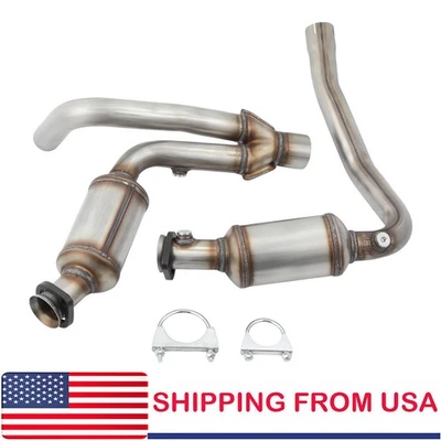 Y Pipe Catalytic Converters Highflow for Dodge Dakota 3.7L & 4.7L 2004 -2010 NEW - Image 1 of 4