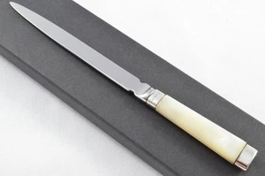 Sheffield Silver Capped & Ferruled Mother of Pearl Handled Letter Opener 1902 - Picture 1 of 6