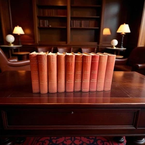 1800s Antiquarian Scribners-Charles Dickens Works/10 VOL Set/RARE/Cloth Bound - Picture 1 of 22