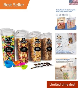 Stapelbares LUFTDICHTES Müsli Aufbewahrungsset - Langlebige BPA-freie Behälter für Speisekammer - Bild 1 von 11