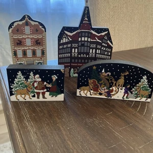 THE CATS' MEOW Christmas Village Bundle of 4 (1997) North Pike Collection - Picture 1 of 16