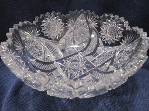 Beautiful Crystal Glass Bowl #2 - Picture 1 of 11