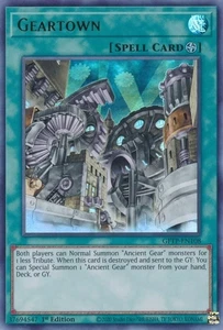 YUGIOH 3x Geartown GFTP-DE108 1. Auflage Ultra Rare Playset Near-Mint NM x 3 - Bild 1 von 1