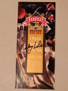1994 Boston Red Sox MLB Fanfest Broschüre - signiert von MICKEY LOLICH - kein Echtheitszertifikat - Bild 1 von 4