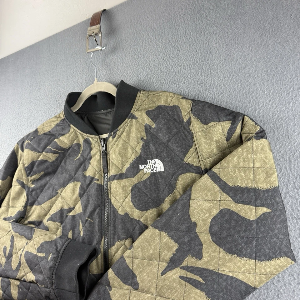 Куртка мужская The North Face Jacket L Jester двусторонняя камуфляжная Bomber черная бриллиантовая стеганая - Изображение 1 из 4