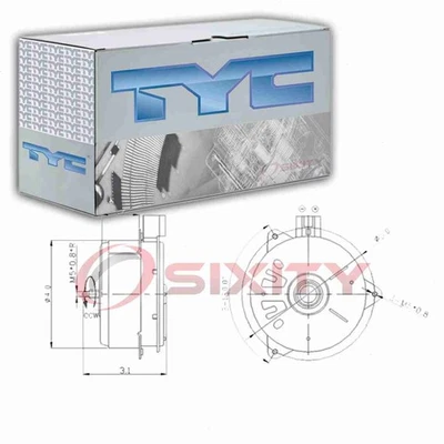 Motor ventilador de refrigeración del motor izquierdo TYC para Toyota Echo 2000-2005 correas embrague xq Foto 1 de 4