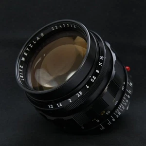 Leica Noctilux M50mm F1.2 ASPH Original Black chrome + Lens food 12503 #210 - Picture 1 of 12