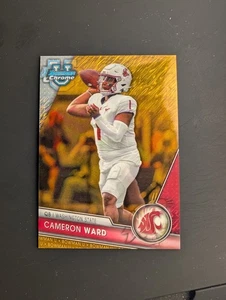 Cameron Cam Ward Gold Shimmer/50 2023 Bowman Chrome U University - Imagen 1 de 2