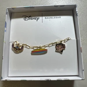 Neu Baublebar Disney Lilo & Stitch Bettelarmband goldfarben Glieder Surfbrett - Bild 1 von 3