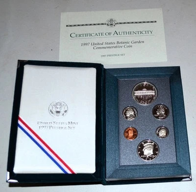 1997-S Botanic Garden Prestige Set 6 Coins Proof w/ Botanic Garden silver dollar - Image 1 of 3