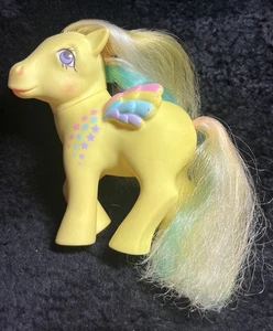 Vintage My Little Pony G1 Rainbow Curl RINGLET MLP Ringlets Yellow Pegasus - Picture 1 of 6