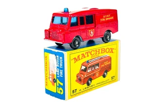 Matchbox Lesney No. 57 BPW Kent Brigade Land Rover Fire Truck w/E4 Box - Picture 1 of 12