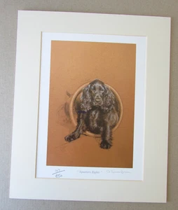 Cocker Spamiel Ltd. Edition Mntd Print « Squatters Rights » par Debbie Gillingham - Photo 1/1