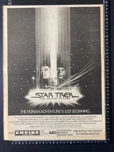 STAR TREK - THE MOTION PICTURE - 1978 A3 ORIGINAL MOVIE ADVERT L158 - Imagen 1 de 1