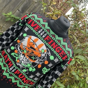 Suéter Jersey EMP Cinco Dedos Death Punch FFDP Banda Tejida Navidad Navidad S - Imagen 1 de 17