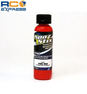 Spaz Stix Fire Red Fluorescent Airbrush Ready Paint 2oz Bottle SZX02300 - Picture 1 of 1