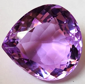 AAA+ 107.60 Ct. Large Purplish Pink Spinel Pear Cut Flawless Loose Gemstone Gift - Picture 1 of 7