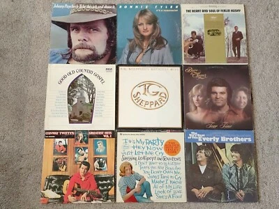 Mixed Lot Of 9, Country, 12" Vinyl Records, RCA, Capitol Records, Titles In Desc Foto 1 de 4