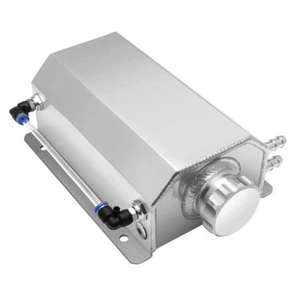 Universal 2L Coolant Radiator Overflow Tank Reservoir Expansion with Drain Plug - Picture 1 of 12