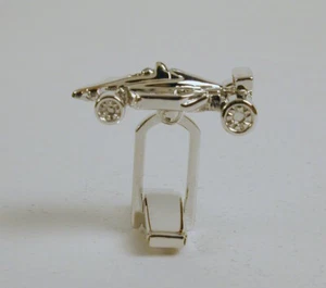 Sterling Silber Formel 1/Open Wheel Rennwagen Manschettenknöpfe kostenlos USA Versand - Bild 1 von 7