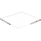 Plymor Clear Acrylic Square Standard-Edge Display Base 4"W x 4"D x 0.25"H 2 Pack