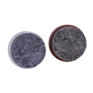 20pcs Nail on Furniture Table Chair Leg Floor Protectors Felt Pad Slide 24mm Dia - Picture 1 of 8