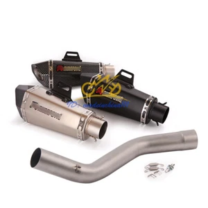 For Kawasaki Ninja ZX10R 2008-2020 Mid Exhaust Link Pipe Muffler Escape Silencer - Bild 1 von 8
