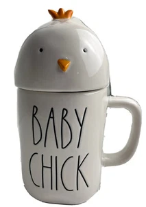 Baby Chick Easter Mug Topper Rae Dunn New Chicken White - Picture 1 of 6