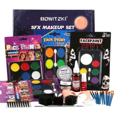 Bowitzki Halloween Make up Kit Special Effect Make up Special FX Trauma Party