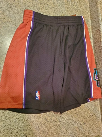 Vintage Utah Jazz Hardwood Classics Mitchell Ness Shorts Size L Brown Black (Z6) Cover