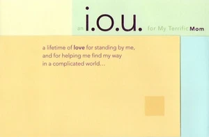 Loving & Thankful BIRTHDAY Card FOR MOM, IOU I Owe You by American Greetings + ✉ - Picture 1 of 5