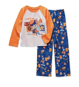NEW SPACE JAM PAJAMAS 2-PIECE TUNE SQUAD PJ'S BOYS SIZE - Picture 1 of 3