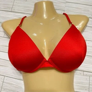 VICTORIA’S SECRET PUSH-UP ANILLO ESPALDA DEPORTIVA ROJO TRAJE DE BAÑO BIKINI TOP 36D NUEVO CON ETIQUETAS - Imagen 1 de 10