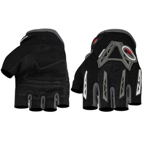 Motorcycle Fingerless Gloves Half Finger Gloves Breathable Gloves for Men Women - Picture 1 of 15