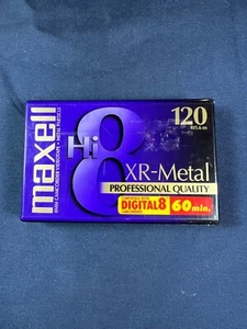 MAXELL Hi8 XR-Metal 120 Prof Quality 60min VideoTape NEW SEALED Made in JAPAN - Picture 1 of 1