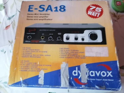 Dynavox E-SA18 Mini Stereo HiFi Amplifier Verstärker Digital Karaoke E-SA18 - Bild 1 von 4