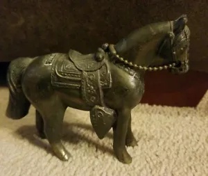 Vintage Washington DC souvenir Horse Figurine Metal, Hollow with Saddle - Picture 1 of 8