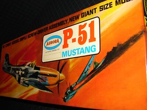 1968 ~ Aurora ~ North American P-51 Mustang ~ Schraubendreher Kit ~ Vintage & Rare - Bild 1 von 21