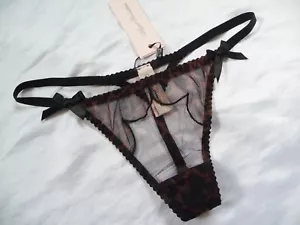 8, Agent Provocateur Lorna G-String, Sheer Mesh, Leoprint, AP Gr. 2, NEU - Bild 1 von 9