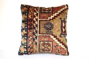 24x24 rug pillow,Throw pillow,Antique Kurdish pillow,Bohemian pillow,pillow case - Picture 1 of 12
