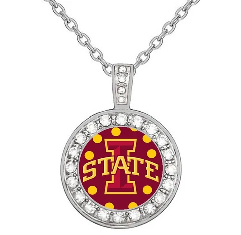 Iowa State Cyclones Womens 925 Sterling Silver Necklace Jewelry Gift D18 Cover