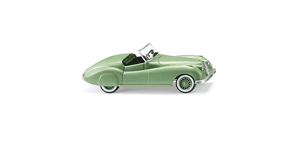 WIKING 080104 Scala HO Jaguar XK 120 verde - Immagine 1 di 1